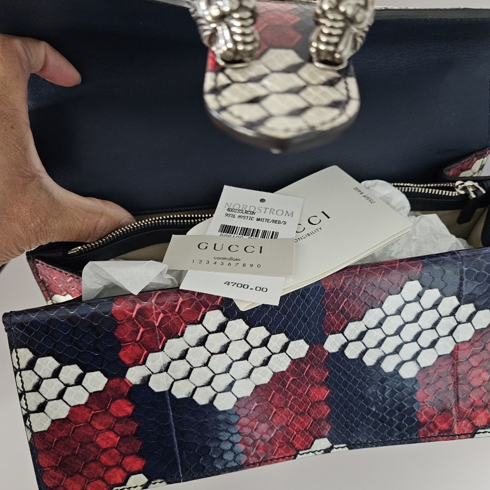 Gucci Dionysus Python Handbag, NWT